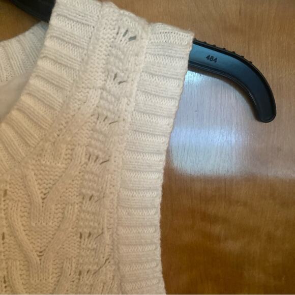 NWT Fossil Brand - Ivory Sweater Dress Cotton Angora w/ Lining - Size XS - Picture 3 of 14